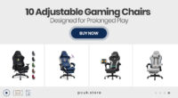 10 Adjustable Gaming Chairs Designed for Prolonged Play