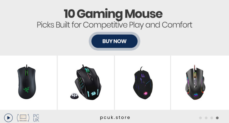 10 Gaming Mouse Picks Built for Competitive Play and Comfort